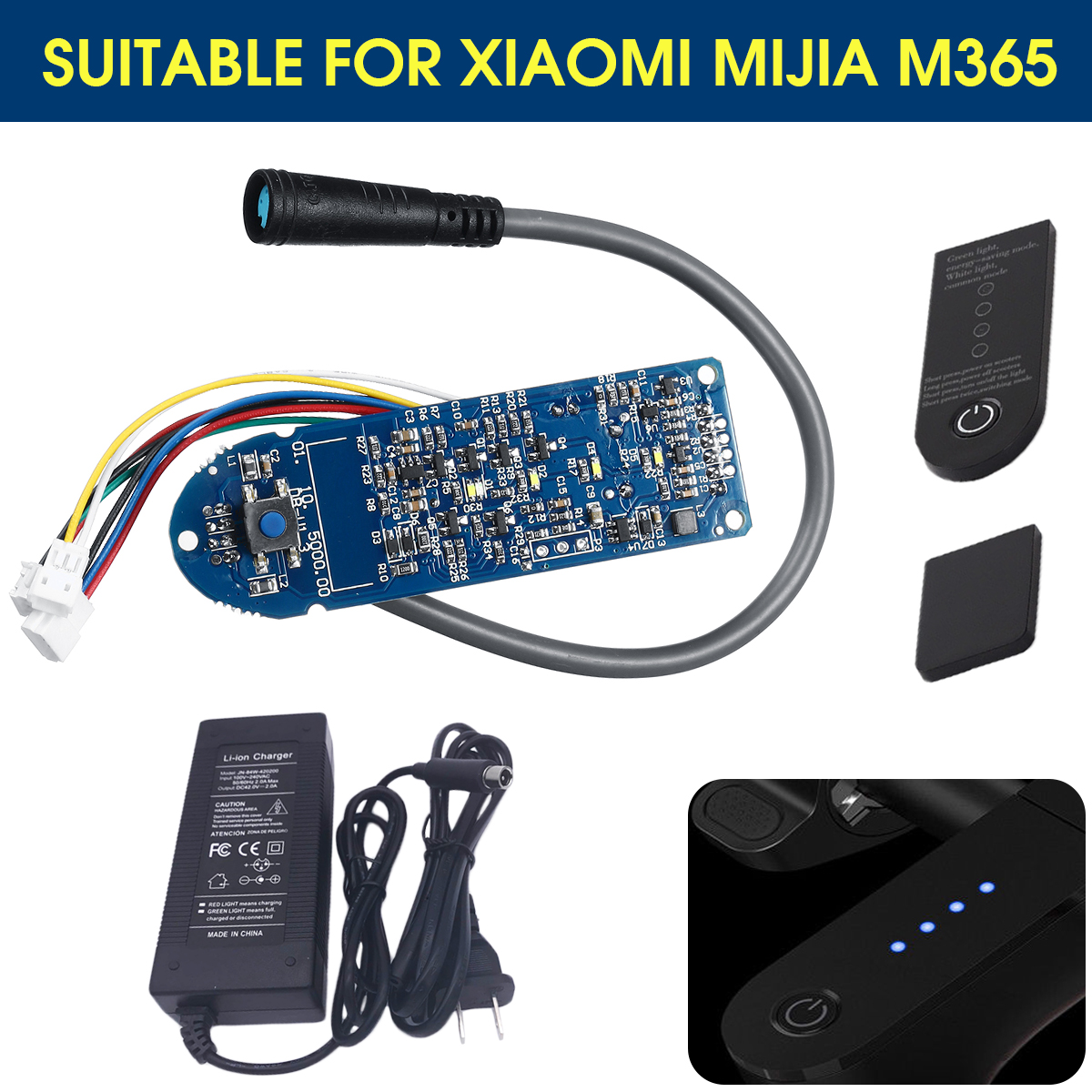 Scooter-Circuit-Board-For-M365Dashboard-Cover-Li-ion-ChargerPlug-1434164