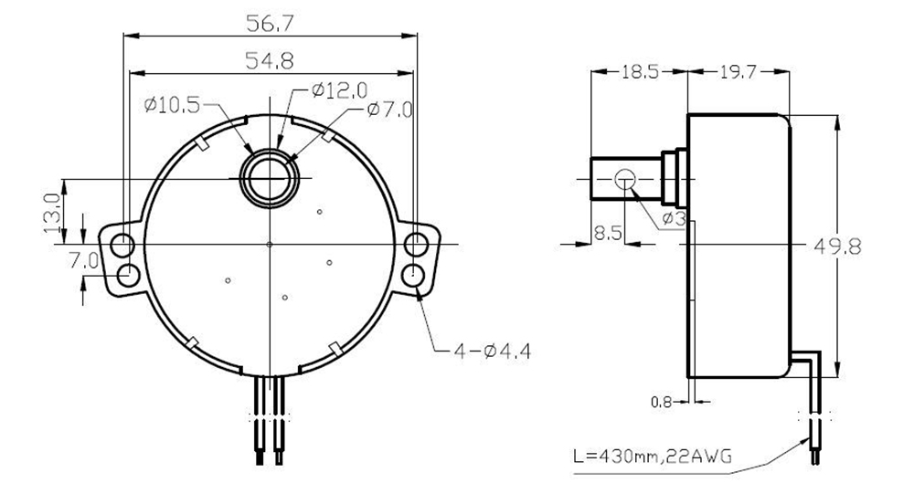 TYC-50-AC-220-240V-AC-12V-5060Hz-Synchron-Motor-5-6RPM-Robust-Drehmoment-4W-CWCCW-1814292