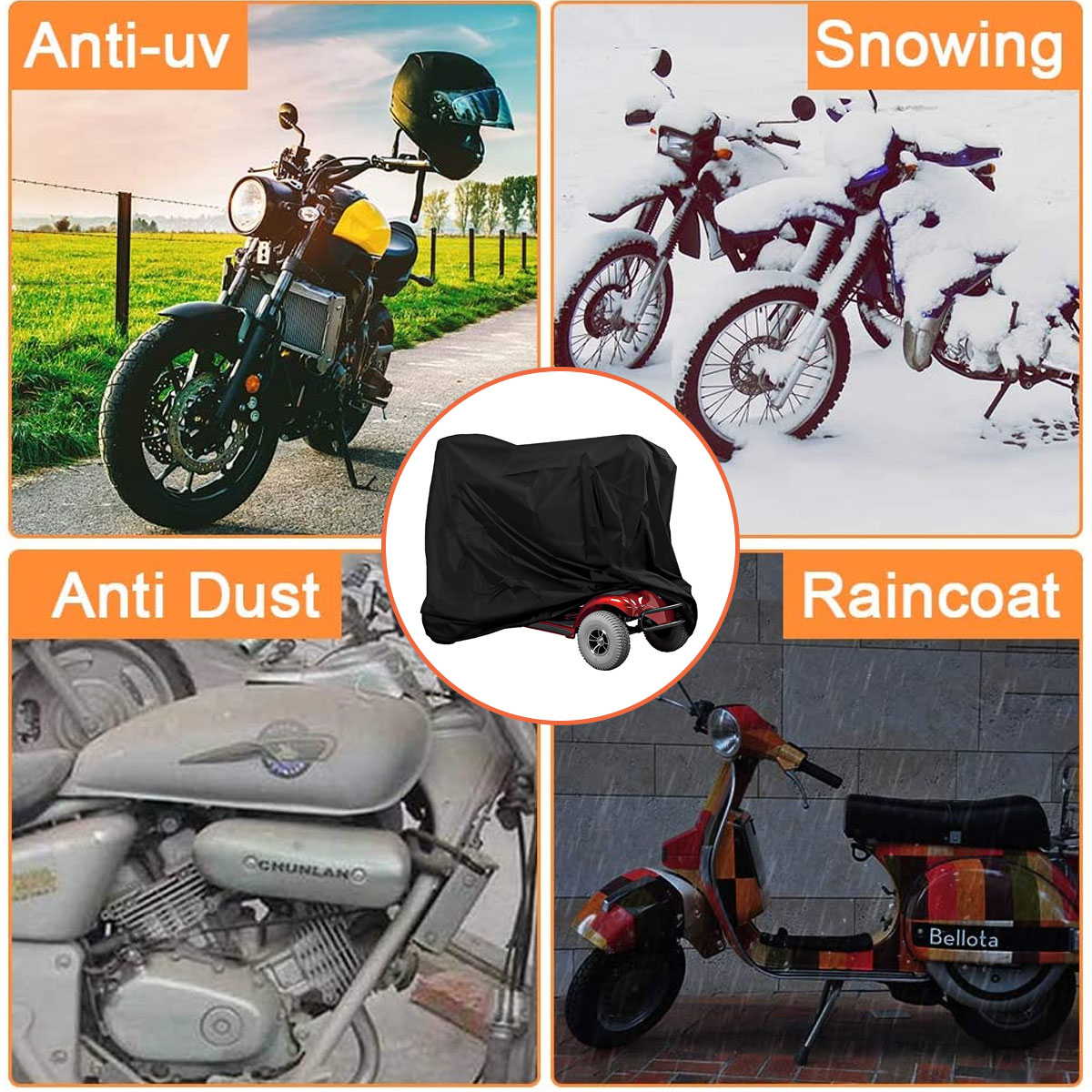 Waterproof-Heavy-Duty-Mobility-Scooter-Storage-Shelter-Cover-Rain-UV-Protector-1819215