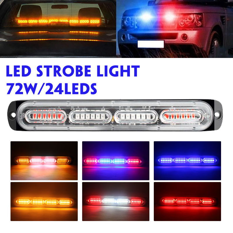 12-24V-72W-24LED-Car-Strobe-Light-Side-Maker-Lamp-Waterproof--MultiColor-For-Truck-Van-Off-Road-ATVs-1789137
