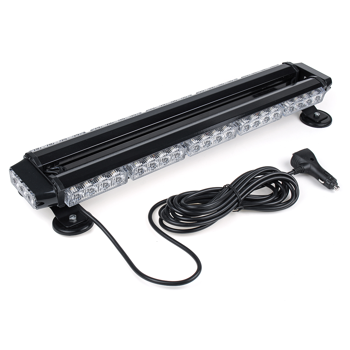 12V-24quot-46LED-Car-Roof-Double-Side-Emergency-Strobe-Flash-Light-Lamp-Bar-White-and-Amber-For-Car--1705658