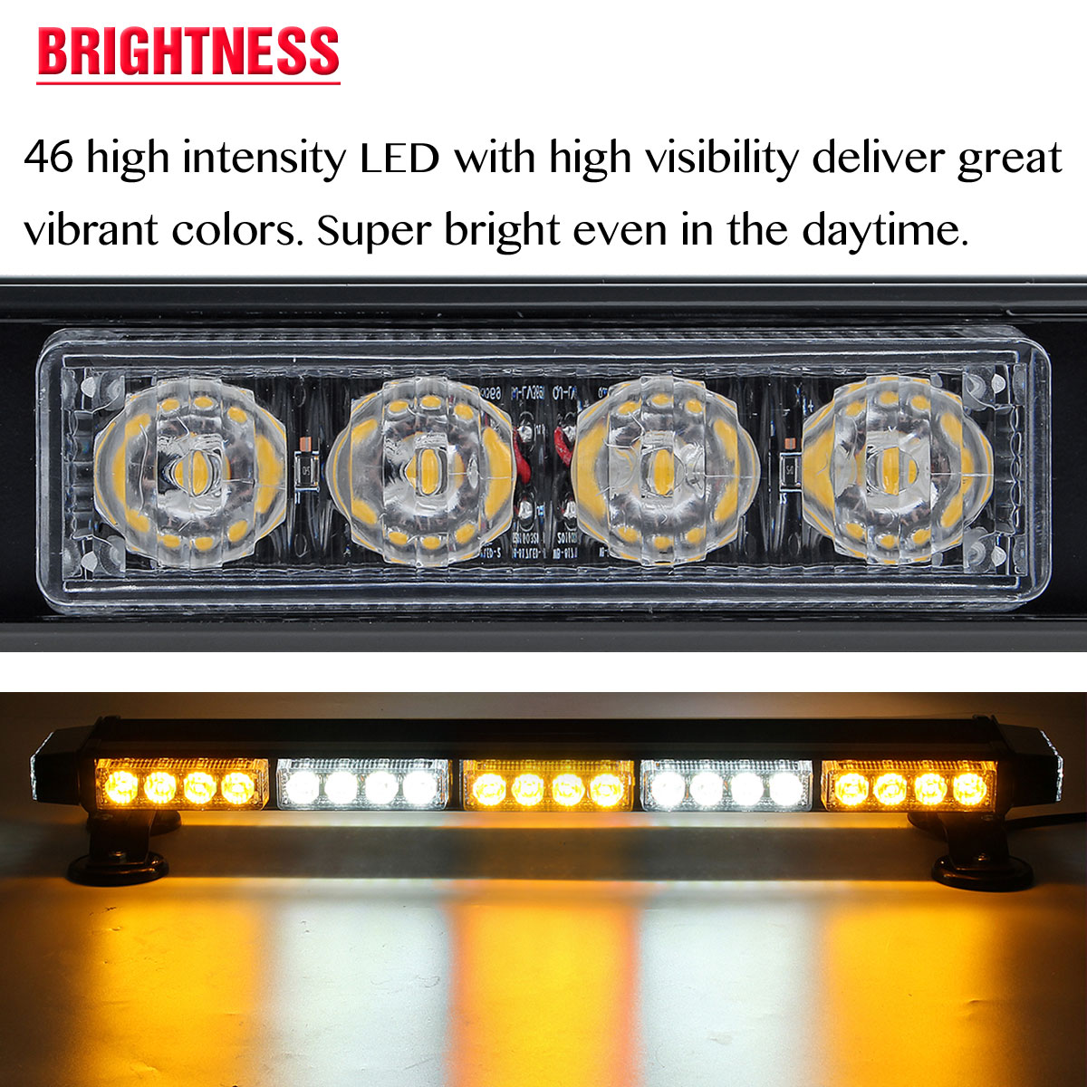 12V-24quot-46LED-Car-Roof-Double-Side-Emergency-Strobe-Flash-Light-Lamp-Bar-White-and-Amber-For-Car--1705658