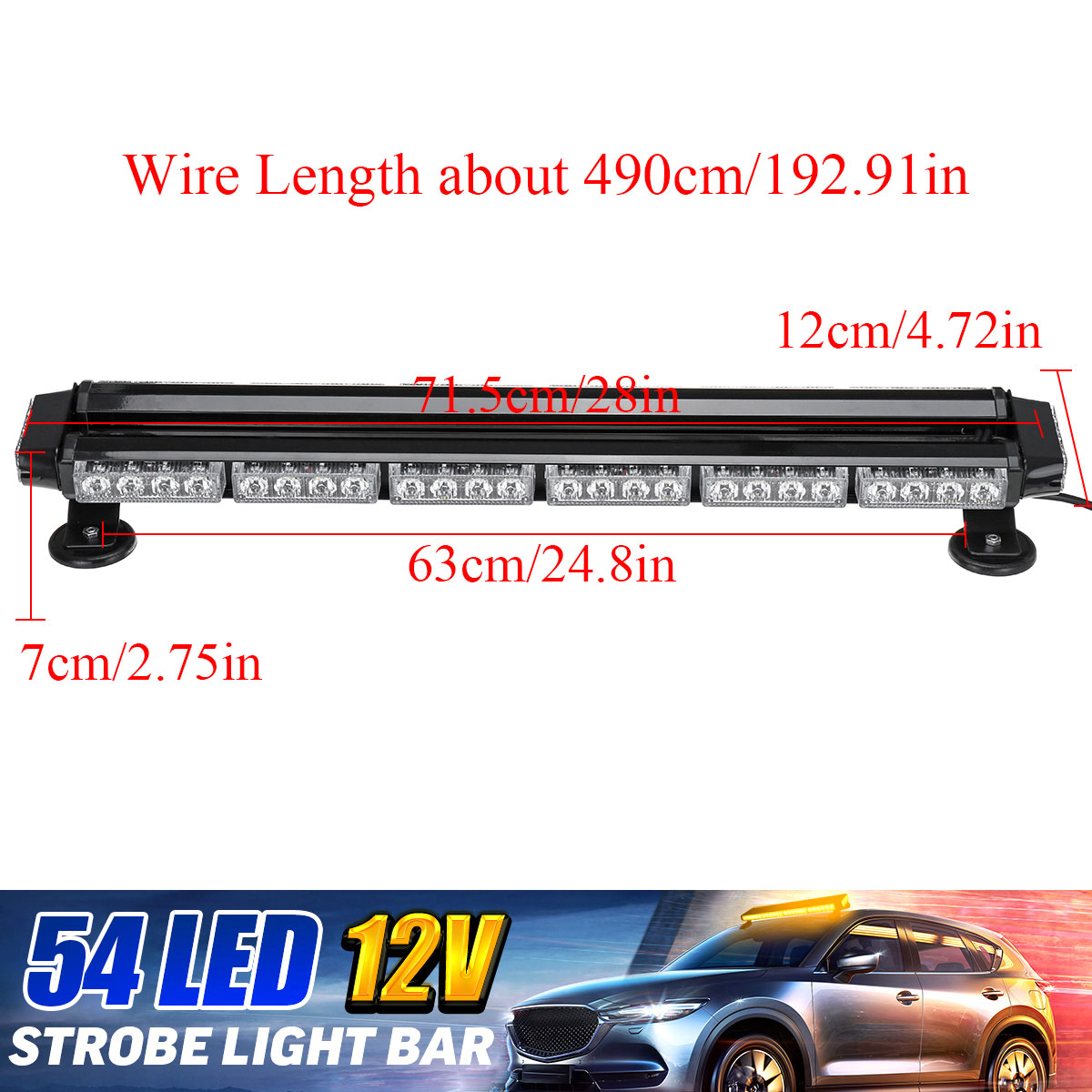 12V-28quot-54LED-Car-Roof-Double-Side-Emergency-Strobe-Flash-Light-Lamp-Bar-Amber-For-Car-Truck-Boat-1705680
