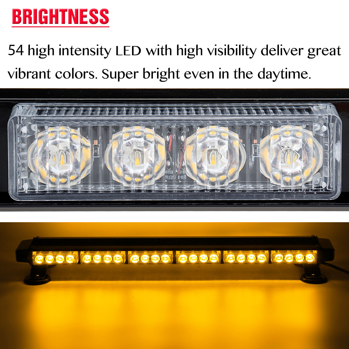 12V-28quot-54LED-Car-Roof-Double-Side-Emergency-Strobe-Flash-Light-Lamp-Bar-Amber-For-Car-Truck-Boat-1705680