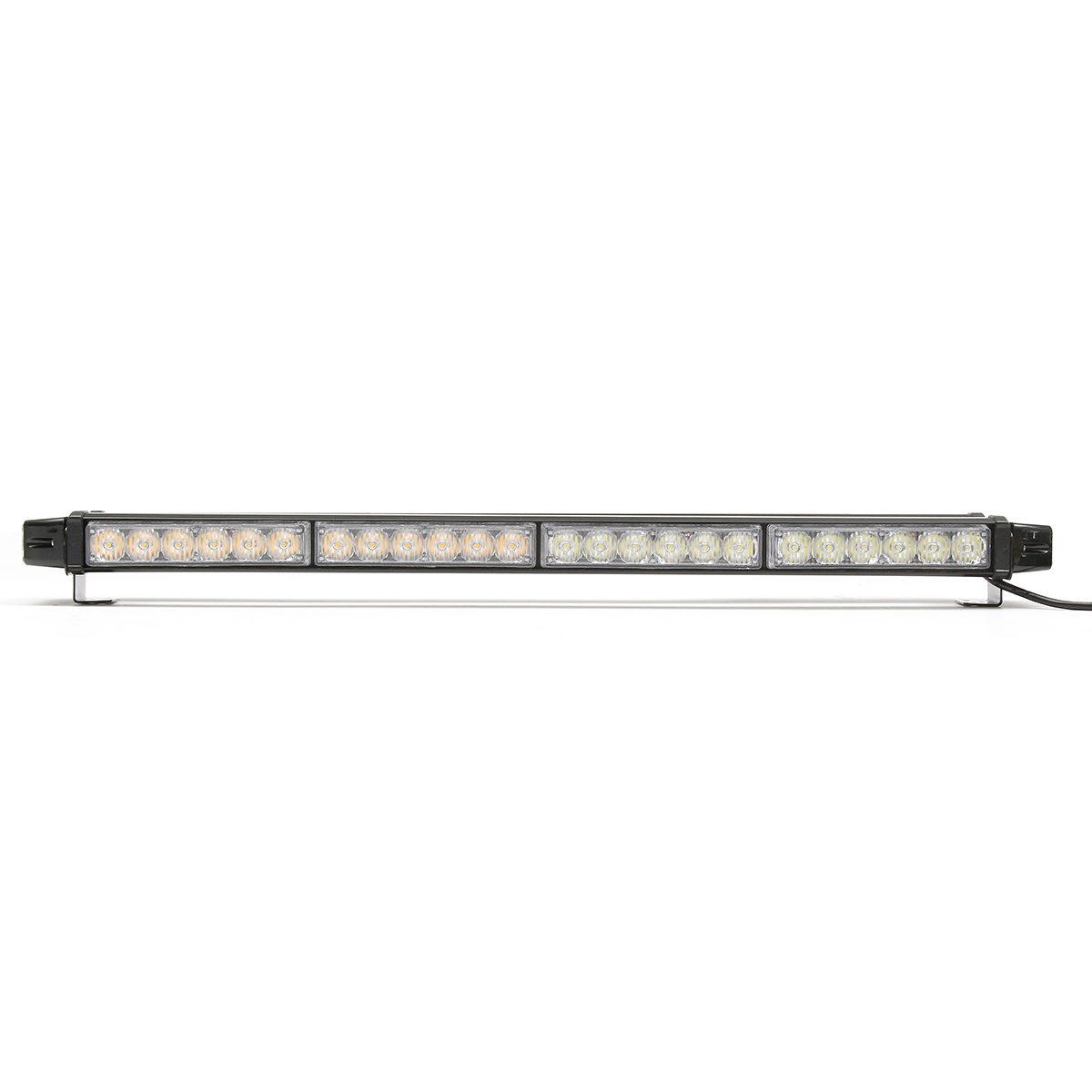 26Inch-162W-LED-Emergency-Warning-Lights-Bar-Double-Side-Flash-Strobe-Lamps-12V-YellowWhite-1417533