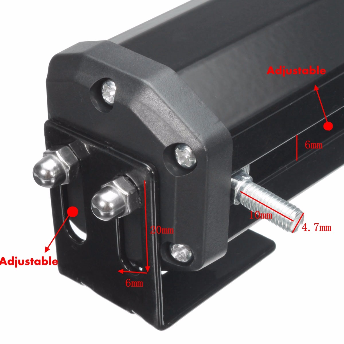 2PCS-12V-6-LED-Strobe-Lamp-Car-Truck-Warning-Flashing-Emergency-Grille-Bar-1787492