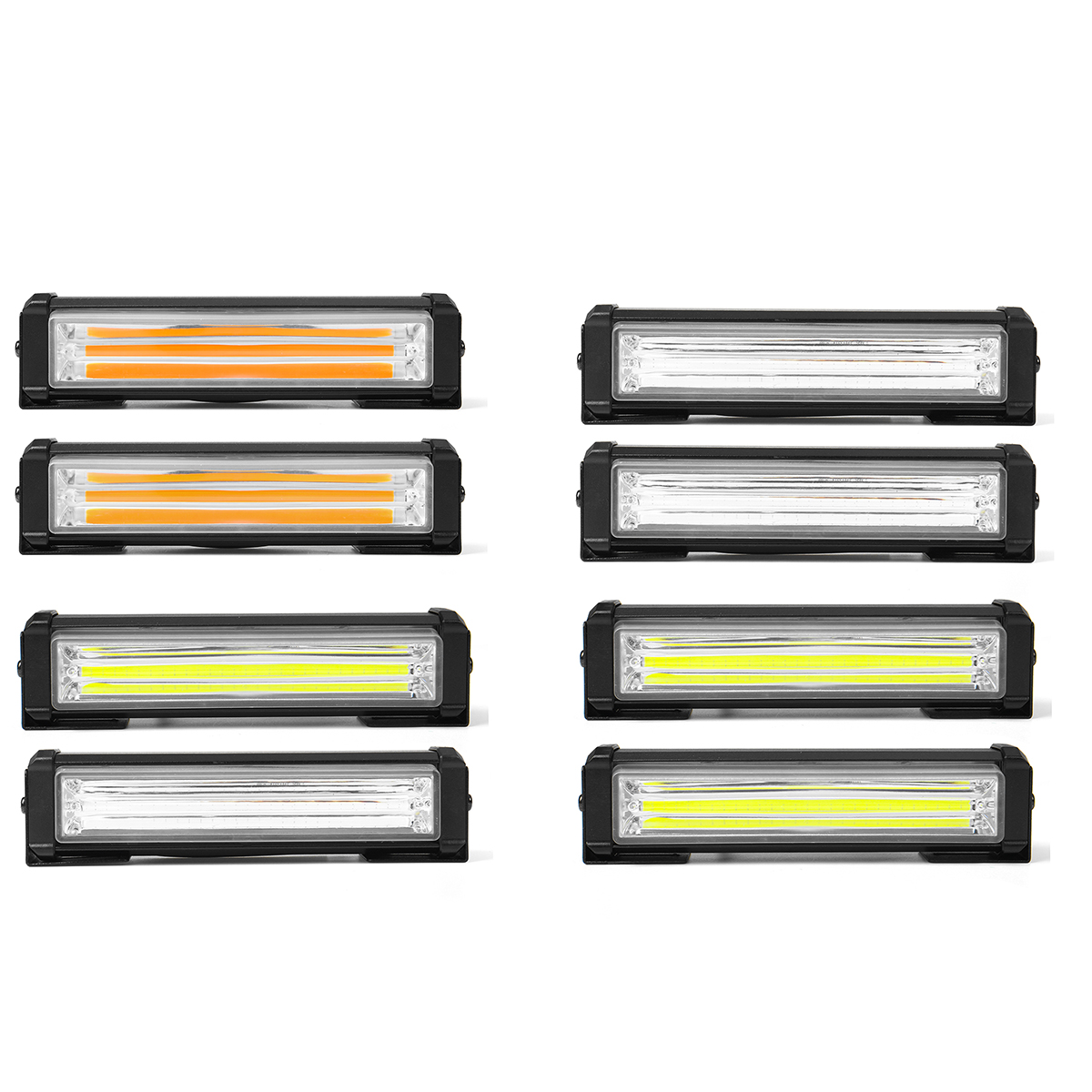 2PCS-13modes-Car-COB-LED-Amber-Strobe-Recover-Flashing-Lights-Beacon-Lamp-1778965