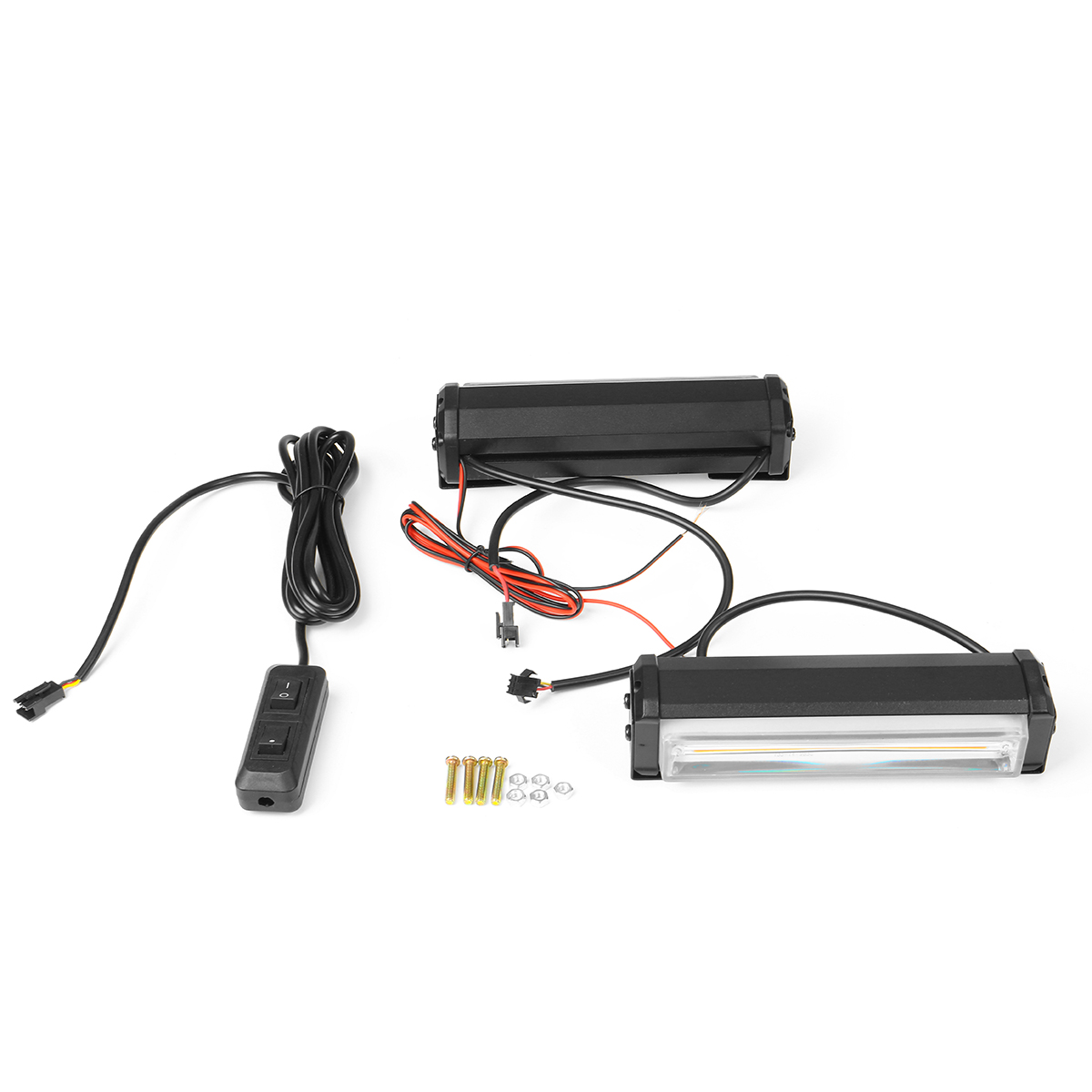 2PCS-13modes-Car-COB-LED-Amber-Strobe-Recover-Flashing-Lights-Beacon-Lamp-1778965