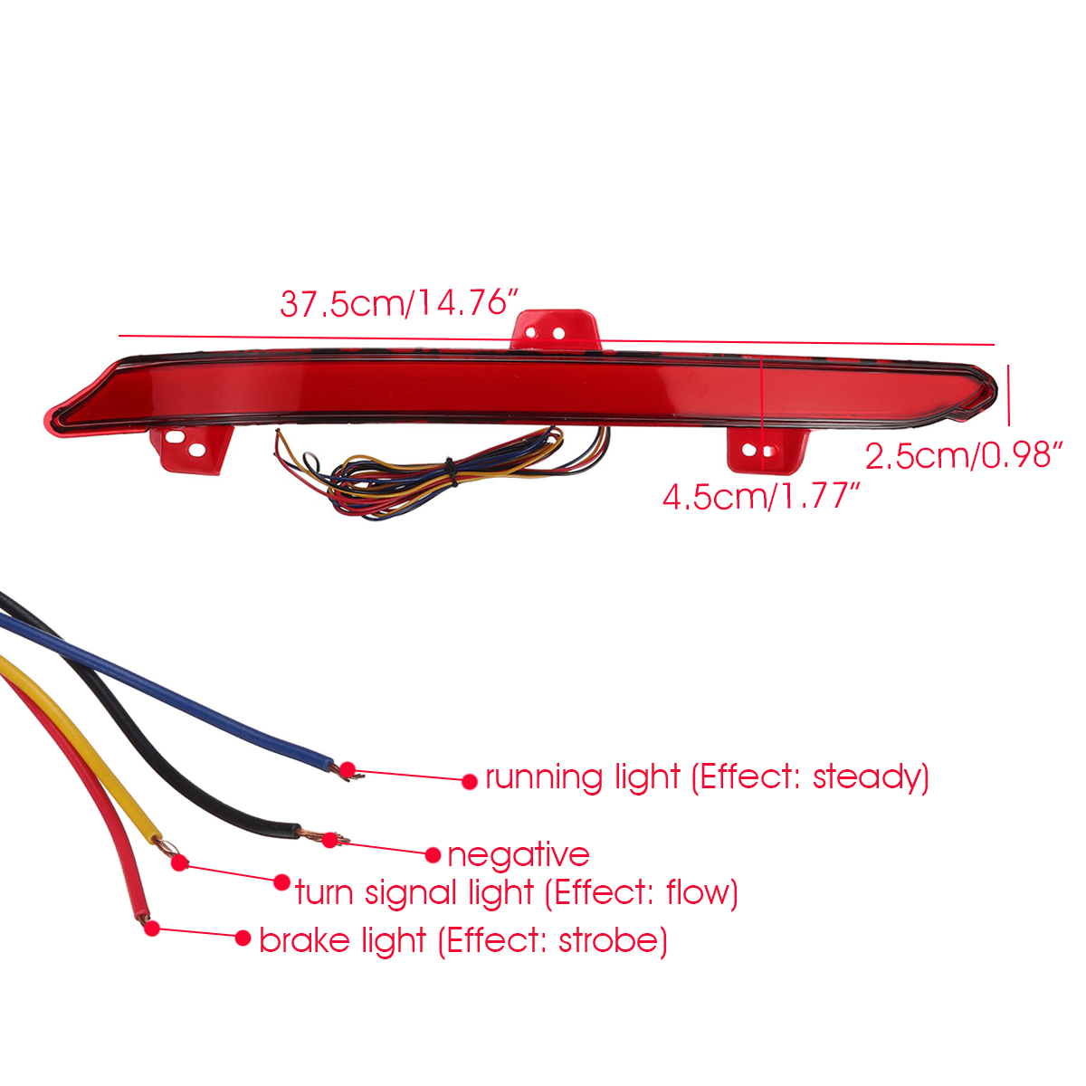 2PCS-Rear-Bumper-Brake-Tail-Lights-LED-Lamp-Reflector-For-Honda-Accord-18-19-1700137