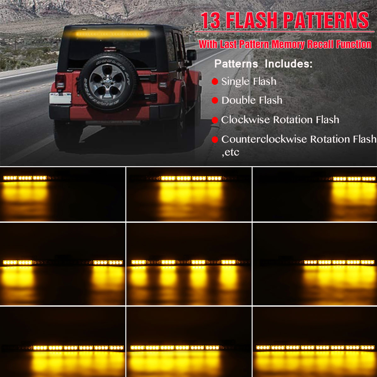 35-32-LED-Car-Truck-Emergency-Warning-Flash-Strobe-Light-Bar-Amber-12V-96W-1778963