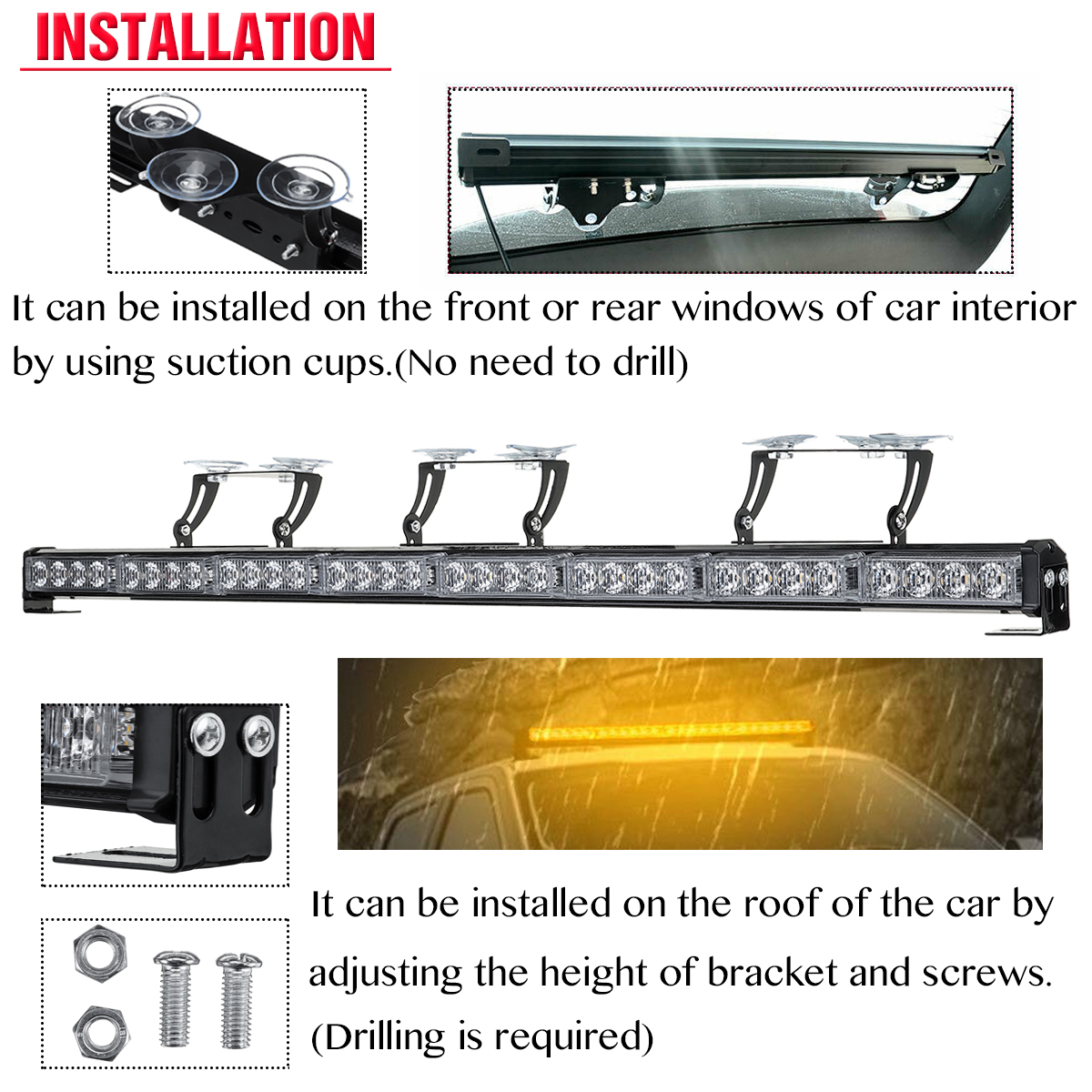 35-32-LED-Car-Truck-Emergency-Warning-Flash-Strobe-Light-Bar-Amber-12V-96W-1778963