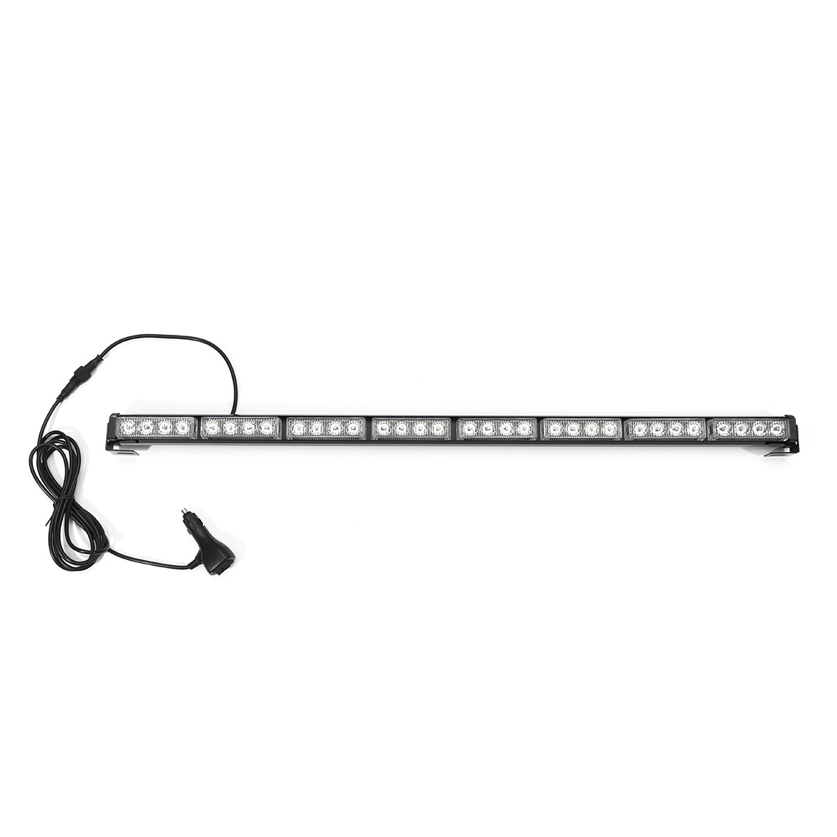 35Inch-32-LED-Warning-Strobe-Light-Traffic-Advisor-Emergency-Hazard-Bar-AmberWhite-1607850