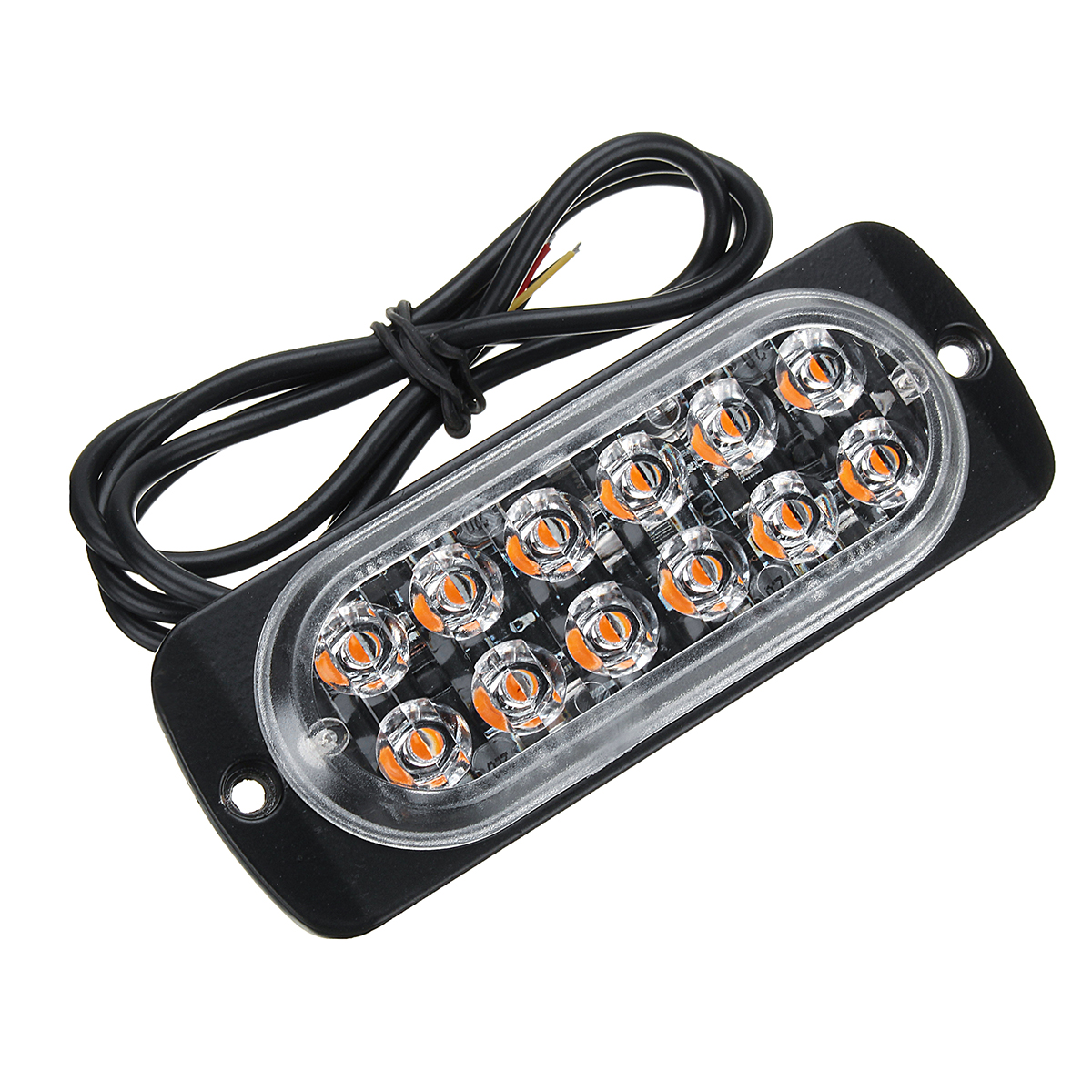 4PCS-36W-12-LED-Ultra-thin-Car-Emergency-Flashing-Lights-Flash-Warning-Strobe-Lamp-1224V-Amber-1611416