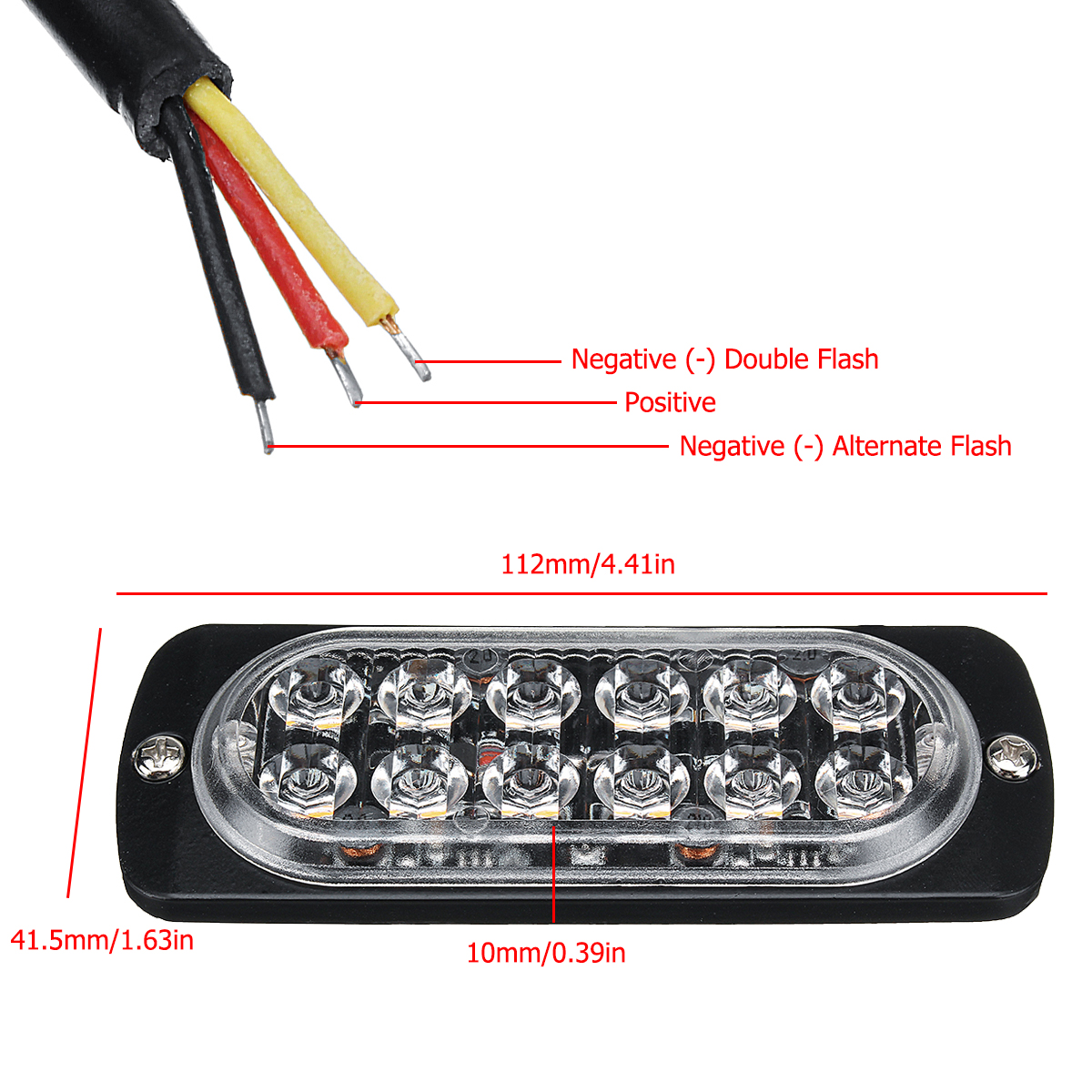 4PCS-36W-12-LED-Ultra-thin-Car-Emergency-Flashing-Lights-Flash-Warning-Strobe-Lamp-1224V-Amber-1611416