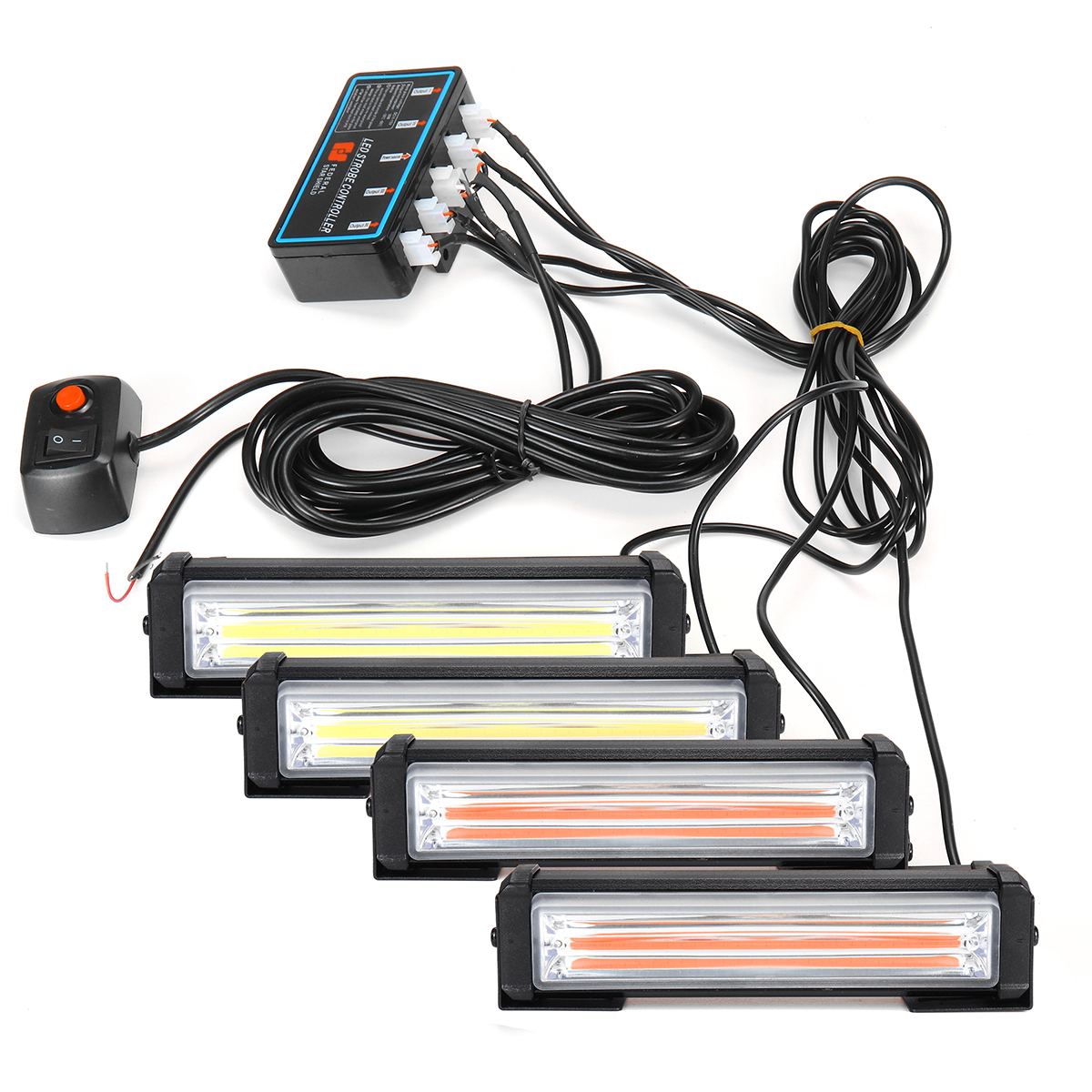 4Pcs-Universal-12V-24V-Car-COB-Strobe-Flash-Warning-Lights-36W-One-For-Four-1680593