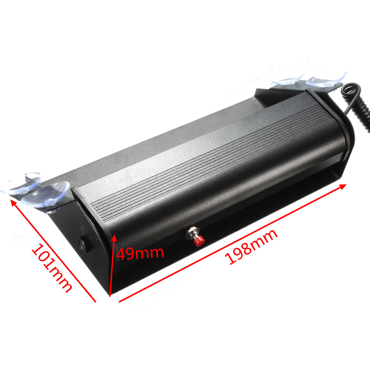 8-LED-Car-Strobe-Flash-Warning-Light-Emergency-Sucker-Wind-Shield-WhiteAmber-1057010