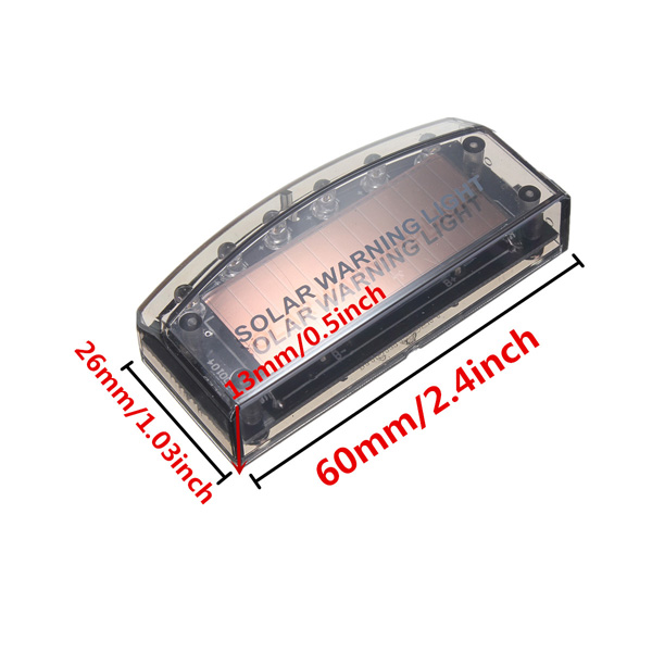 Auto-Solar-Charger-LED-Car-Burglar-Alarm-Warning-Blue-Light-Sensor-Security-994033