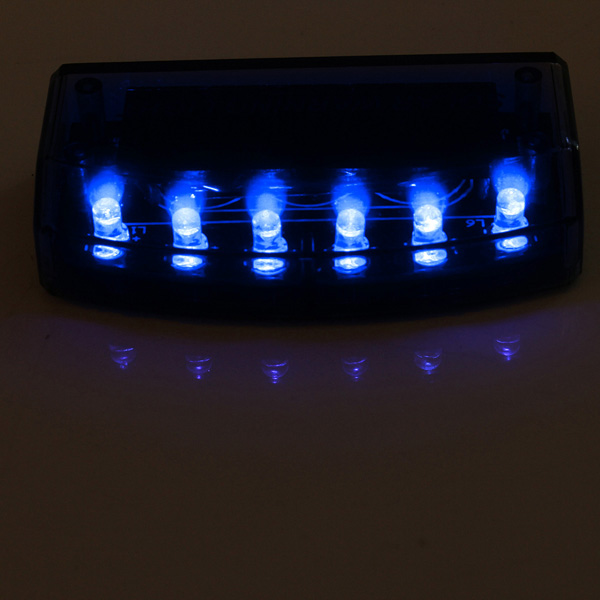 Auto-Solar-Charger-LED-Car-Burglar-Alarm-Warning-Blue-Light-Sensor-Security-994033