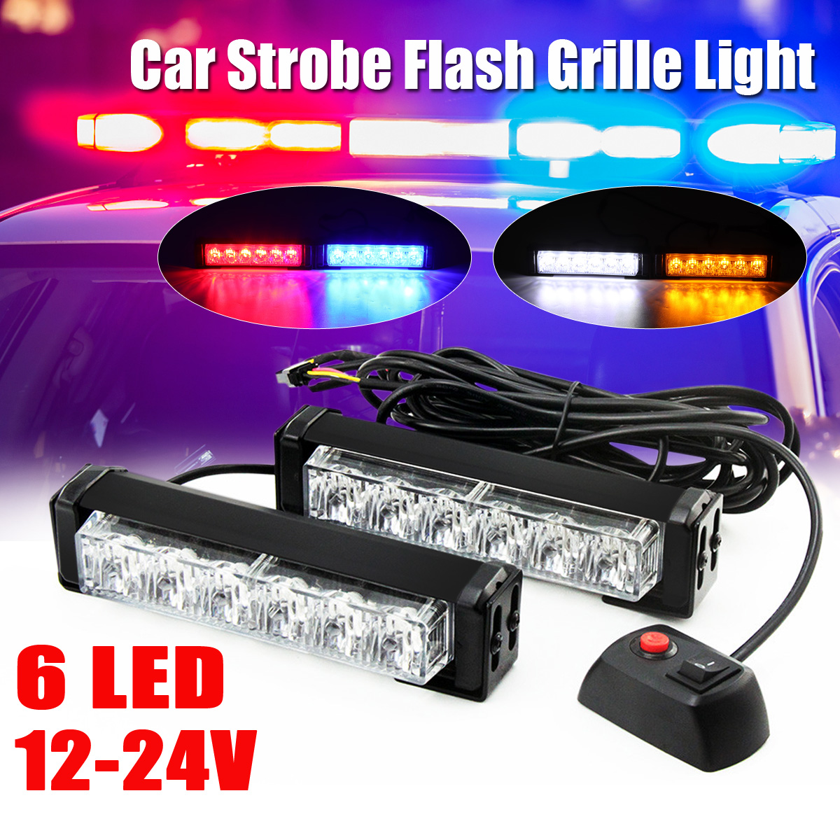 One-For-Two-6LED-Car-Roof-Emergency-Strobe-Flashing-Lights-36W-1658385