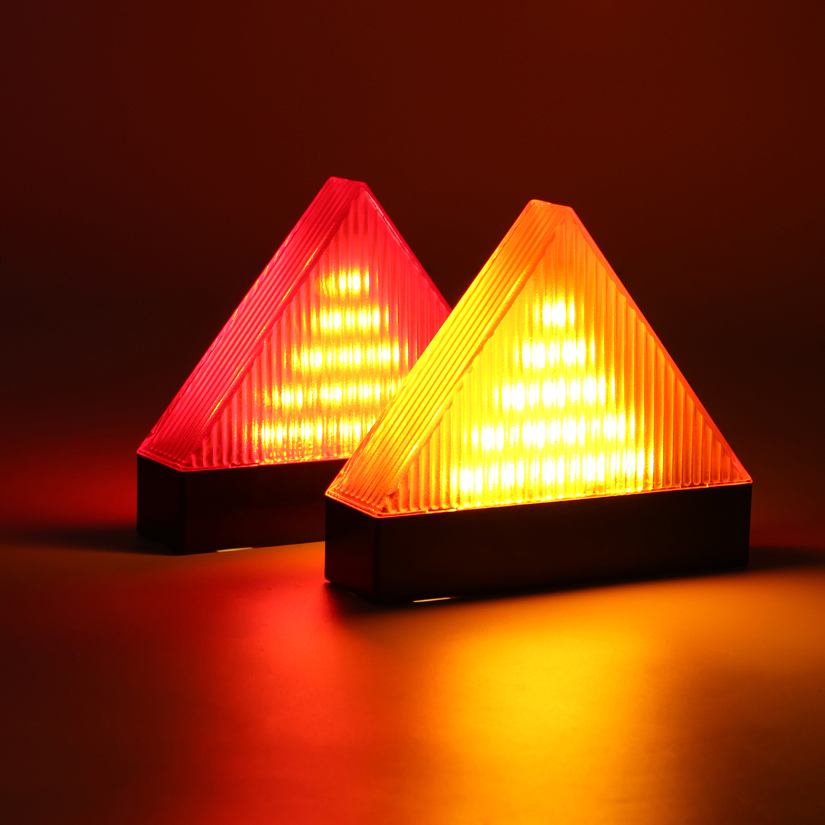 Universal-Rechargeable-LED-Car-Triangle-Warning-Strobe-Lights-RedYellow-with-Tripod-Emergency-Securi-1597101