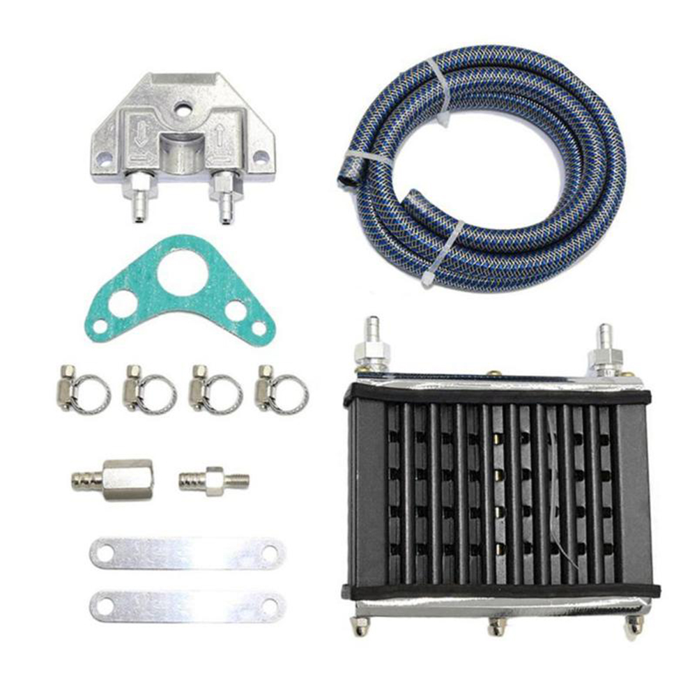125cc-140-150cc-Engine-Oil-Cooler-Cooling-Radiator-Aluminum-Kit-For-Motorcycle-ATV-PIT-PRO-Trail-Dir-1809667