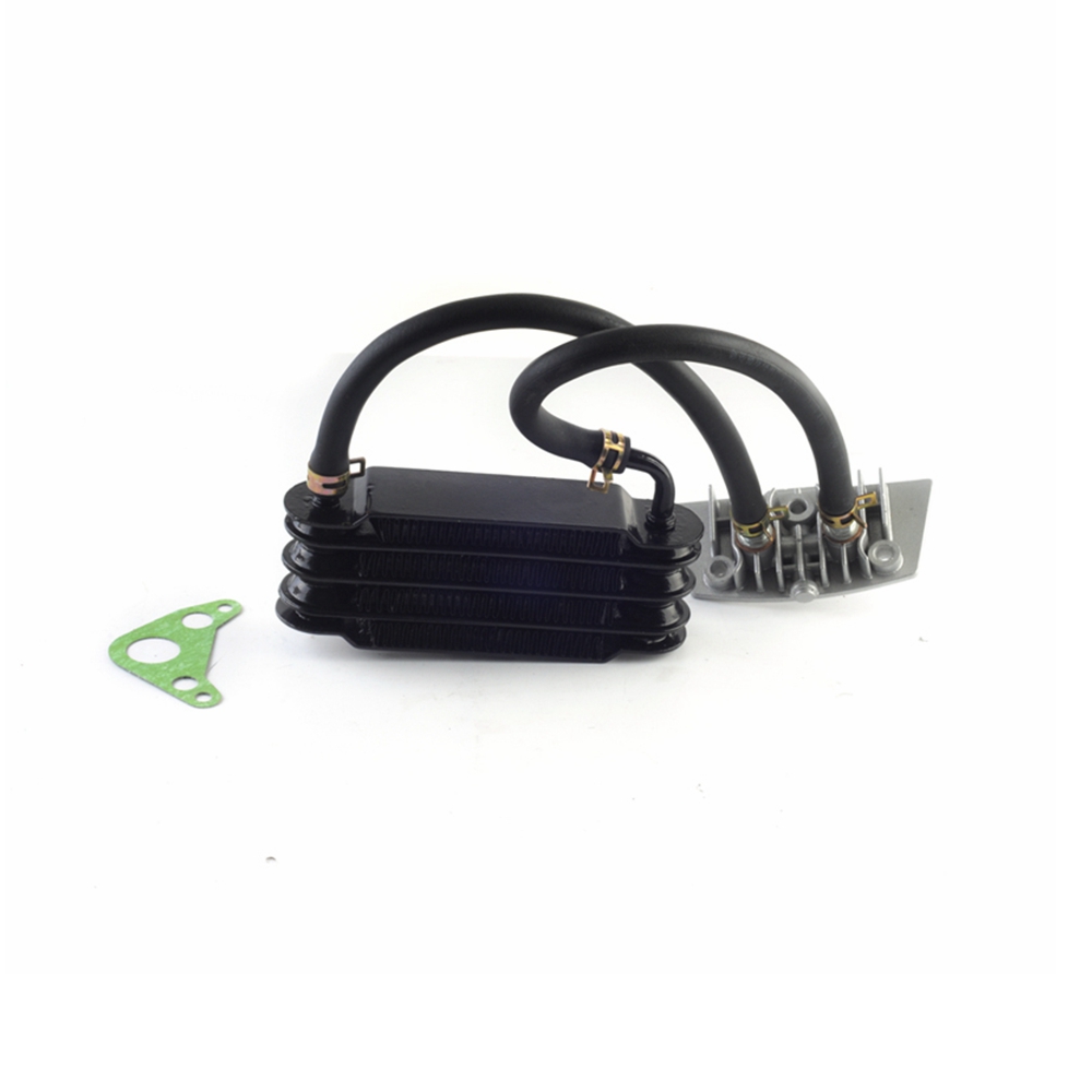 Aluminum-Universal-Motorcycle-Oil-Cooler-158mm-Cooling-Parts-SilverRedBlack-SO-07-1692994