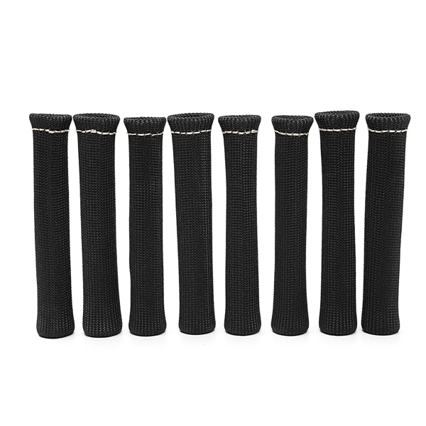 8pcs-75inch-1200deg-Spark-Plug-Engine-Wire-Boots-Heat-Shield-Protector-Sleeve-SBC-BBC-350-454-1099449