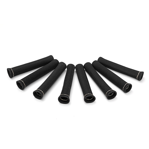 8pcs-75inch-1200deg-Spark-Plug-Engine-Wire-Boots-Heat-Shield-Protector-Sleeve-SBC-BBC-350-454-1099449