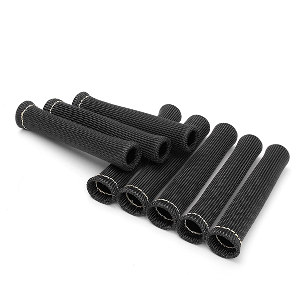8pcs-75inch-1200deg-Spark-Plug-Engine-Wire-Boots-Heat-Shield-Protector-Sleeve-SBC-BBC-350-454-1099449