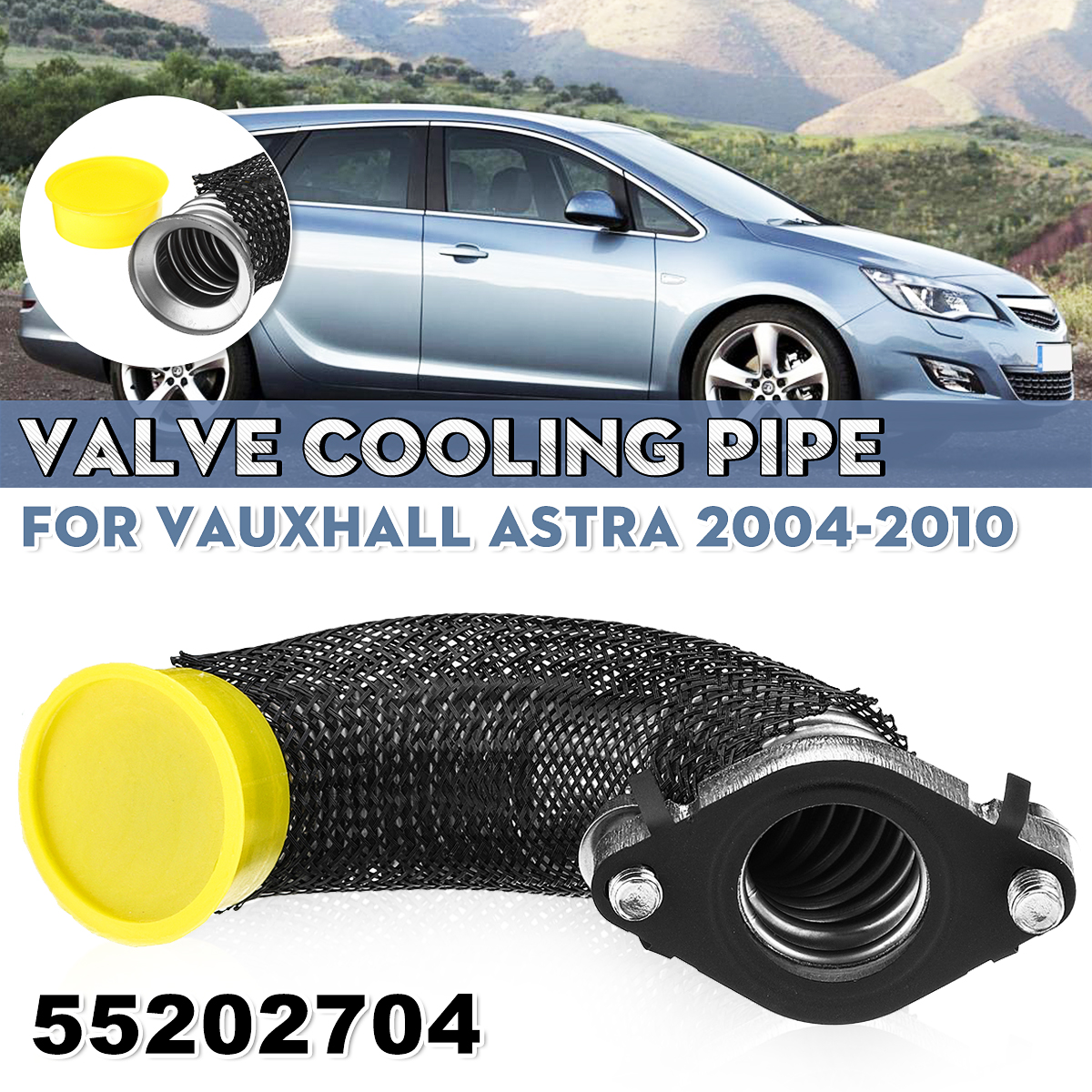 Diesel-Engine-EGR-Valve-Cooling-Pipe-with-Gasket-55202704--For-Vauxhall-Astra-Zafira-B-Vectra-C-Sign-1633659