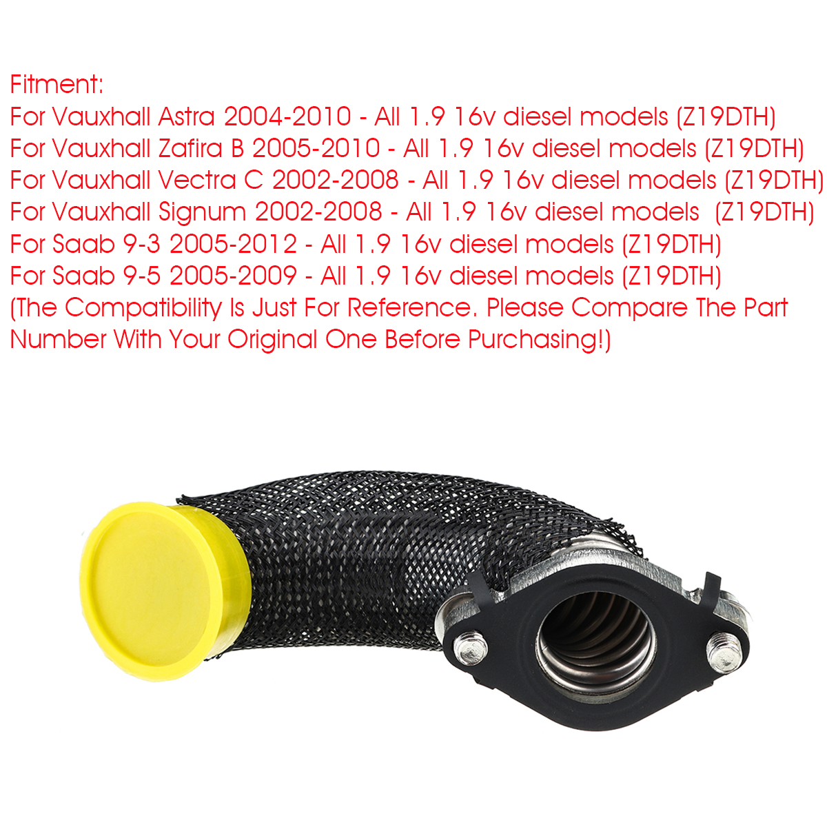 Diesel-Engine-EGR-Valve-Cooling-Pipe-with-Gasket-55202704--For-Vauxhall-Astra-Zafira-B-Vectra-C-Sign-1633659