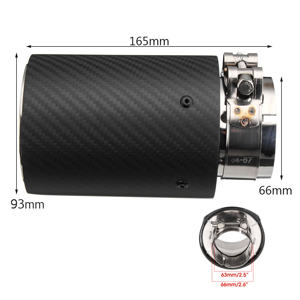 66mm-93mm-Matt-Carbon-Fiber-Rear-Exhaust-Tips-Steel-Muffler-Pipes-For-BMW-M-Series-1561139