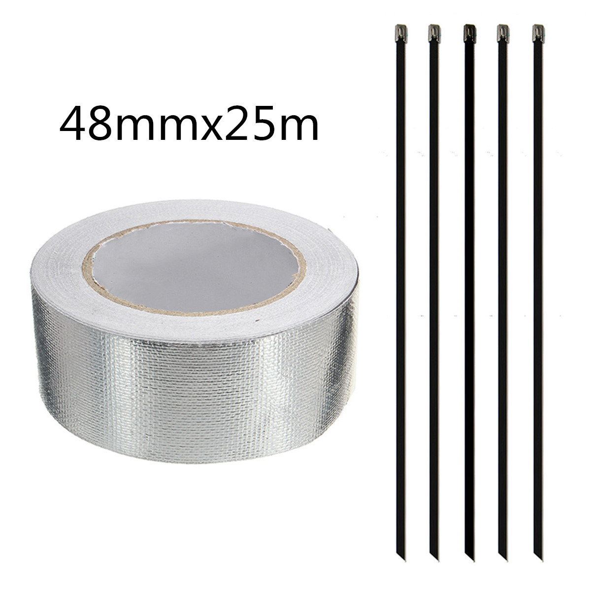 Aluminum-Reinforced-Tape-Heat-Shield-Adhesive-Backed-Resistant-Wrap-Intake-1149250