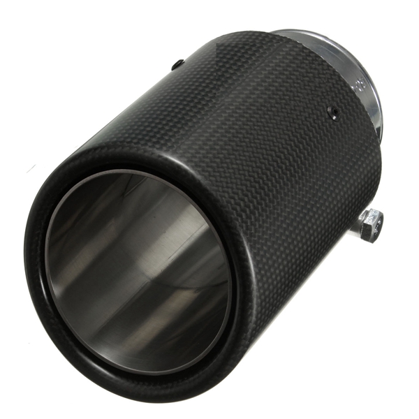 Carbon-Fiber-Exhaust-Muffler-Tip-Pipe-90mm-Outlet-Dia-60mm-Inlet-Dia-for-BMW-1008868