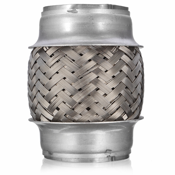 Exhaust-Flex-Pipe-Tube-Stainless-Steel-Double-Braid-225-X-4-Inch-57-X-100MM-1249933
