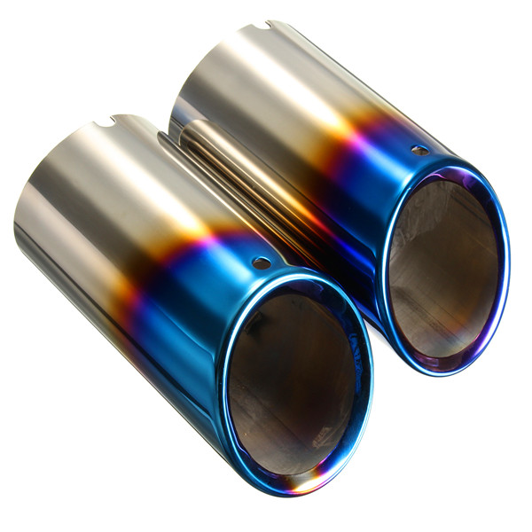 Pair-Bluing-Muffler-Exhaust-Tailpipes-Tips-For-BMW-E90-E92-328i-325i-3-Series-1021784