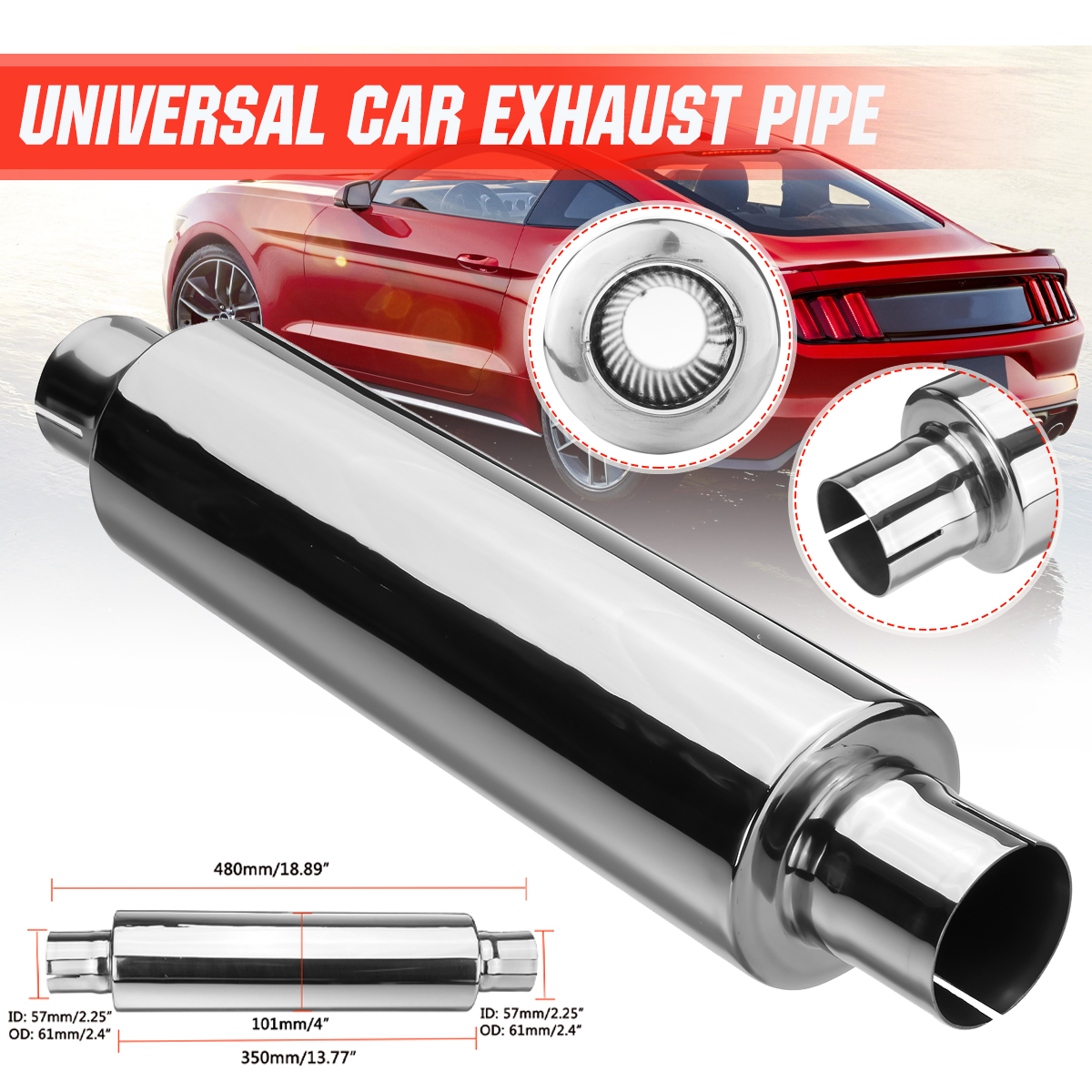 Universal-225-ID-19-Long-Resonator-Exhaust-Muffler-Silencer-Stainless-Steel-1813572