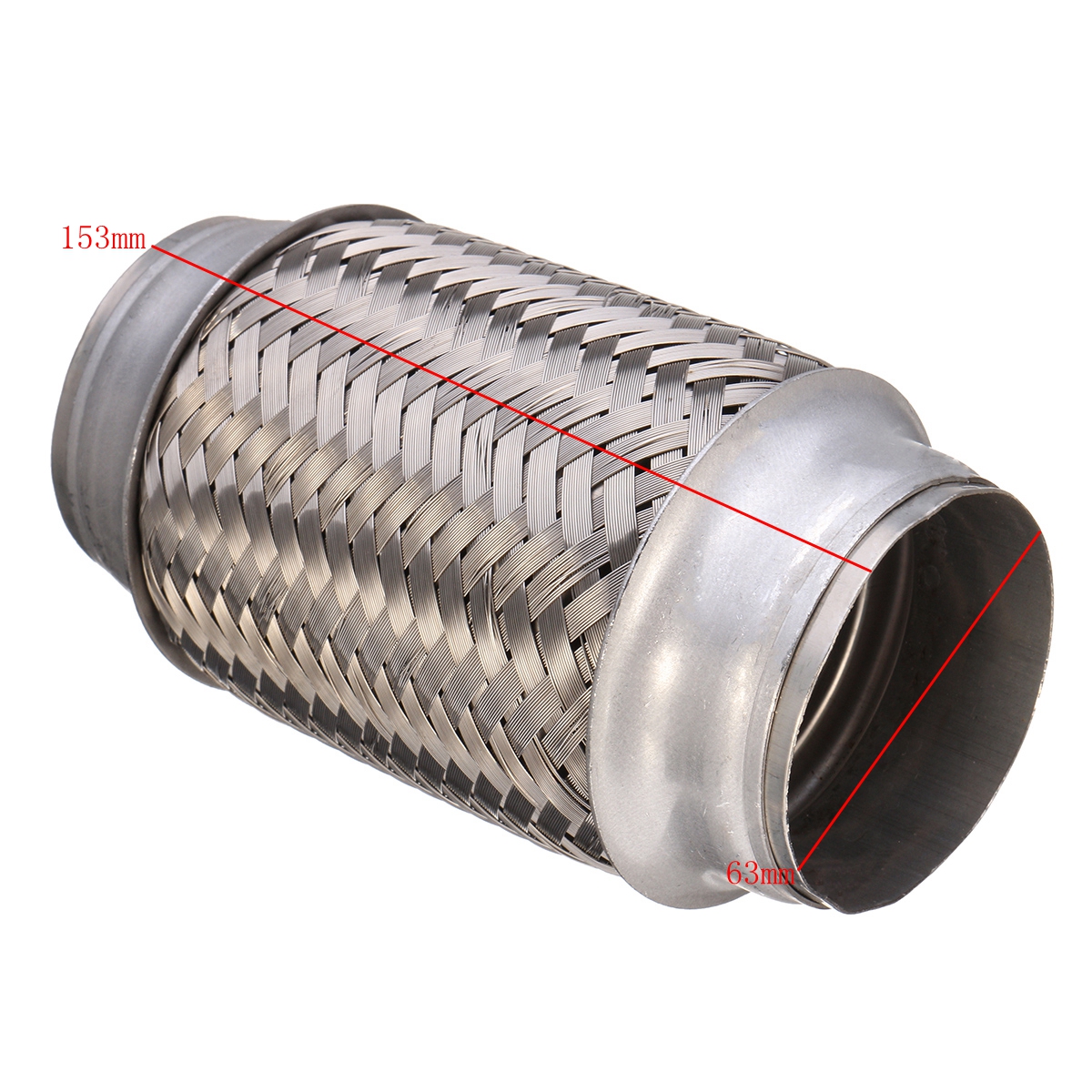 Weld-On-Exhaust-Flexi-Flexible-Joint-Repair-Pipe-Flex-63mm-x-153mm-1188804