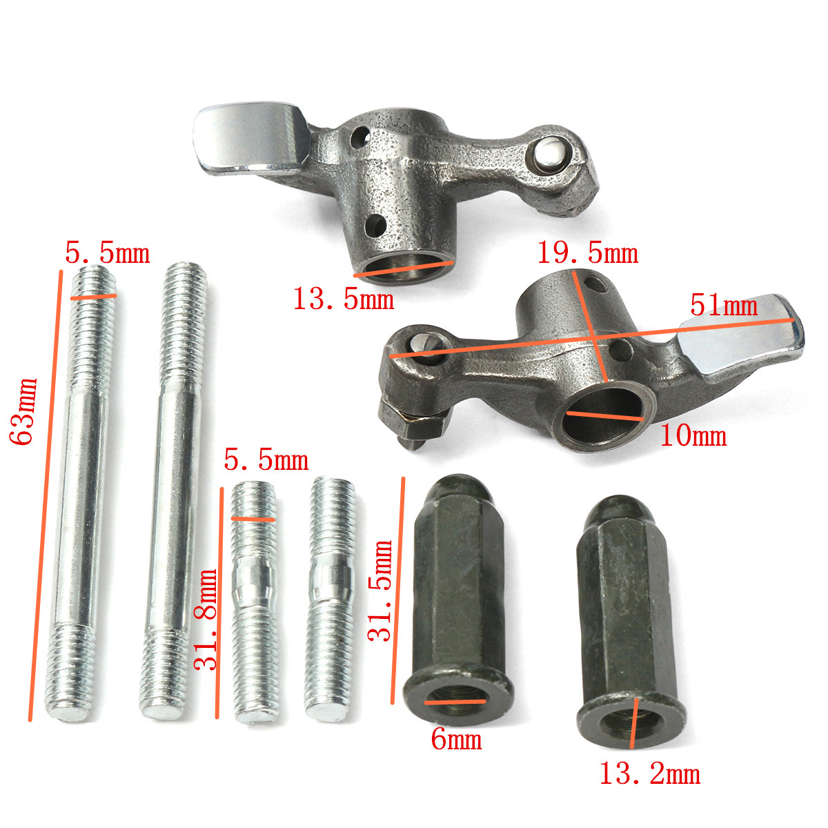 100cc-50mm-Chinese-Scooter-Big-Bore-Exhaust-Performance-Kit-Power-Pack-GY6-50cc-1236703