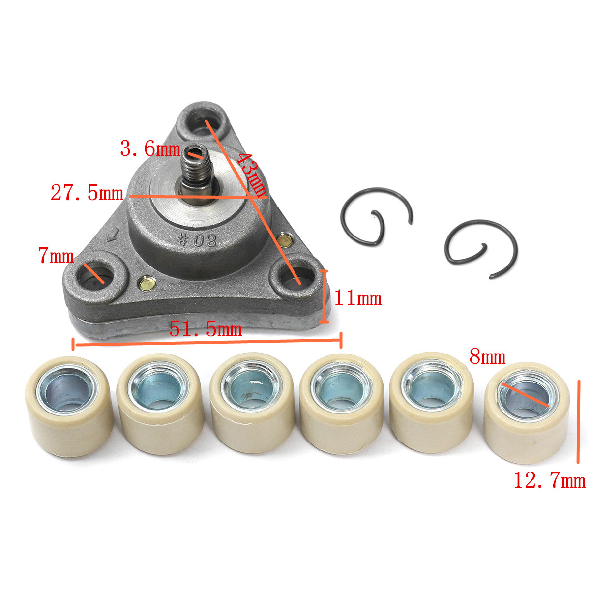 100cc-50mm-Chinese-Scooter-Big-Bore-Exhaust-Performance-Kit-Power-Pack-GY6-50cc-1236703