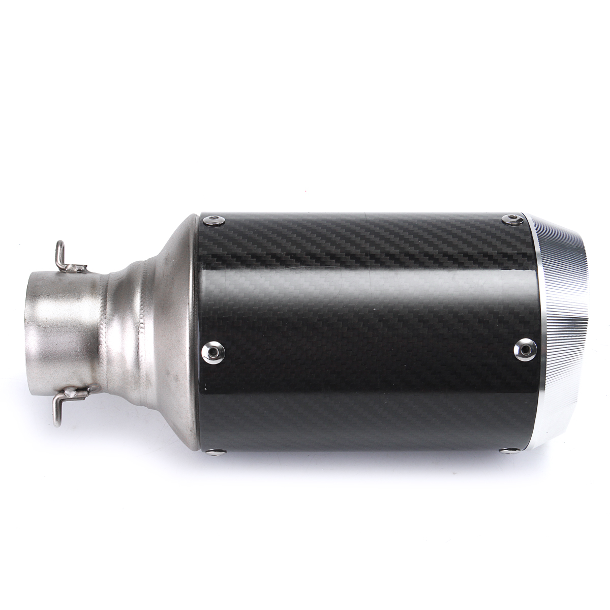 125-1200cc-Motorcycle-51mm-Slip-On-Round-Exhaust-Muffler-Carbon-Fiber-Universal-1200248