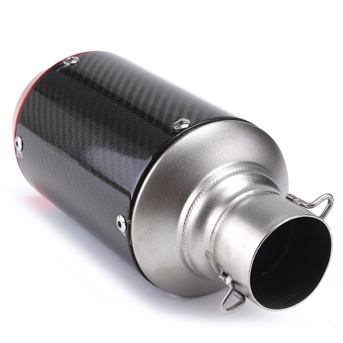 125-1200cc-Motorcycle-51mm-Slip-On-Round-Exhaust-Muffler-Carbon-Fiber-Universal-1200248