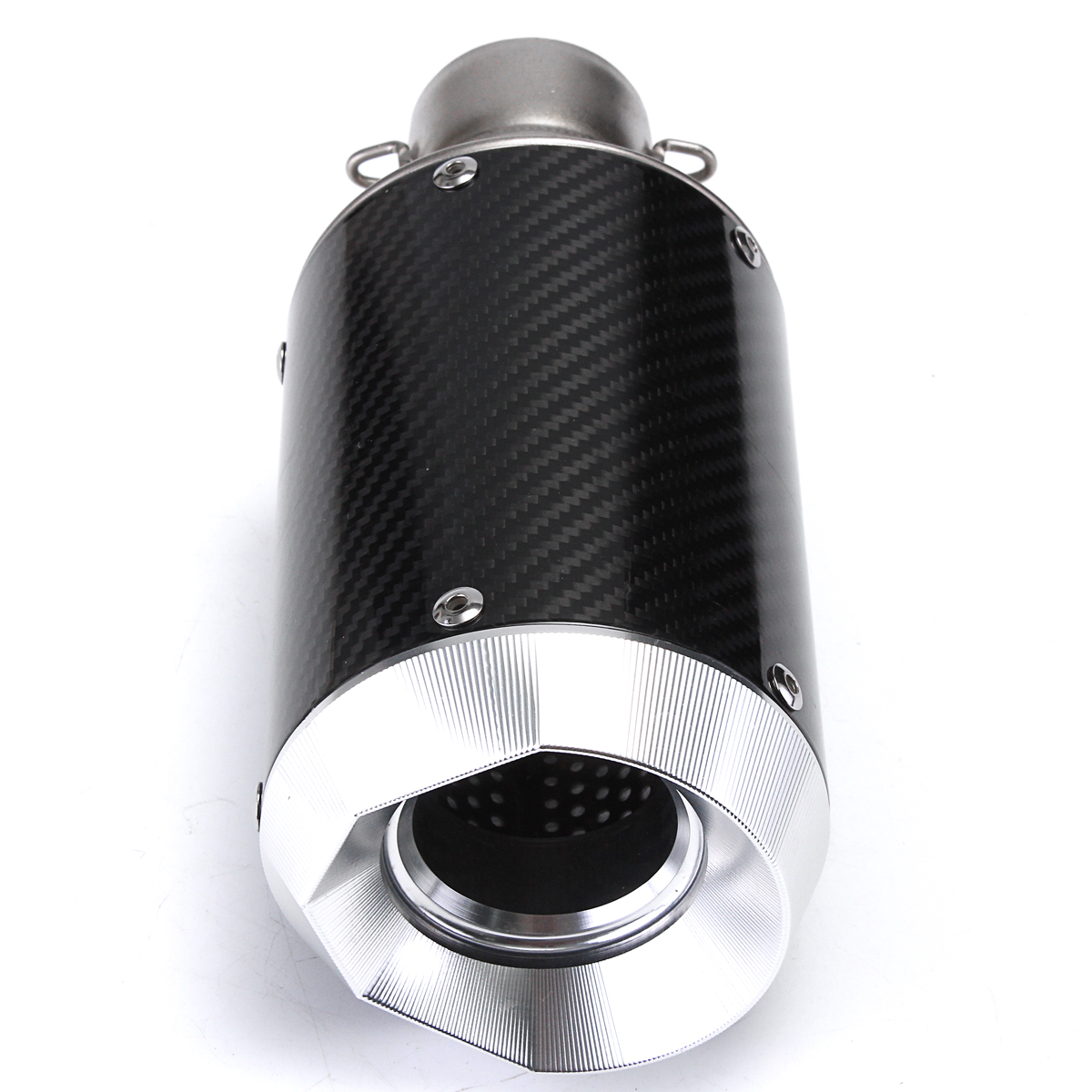 125-1200cc-Motorcycle-51mm-Slip-On-Round-Exhaust-Muffler-Carbon-Fiber-Universal-1200248
