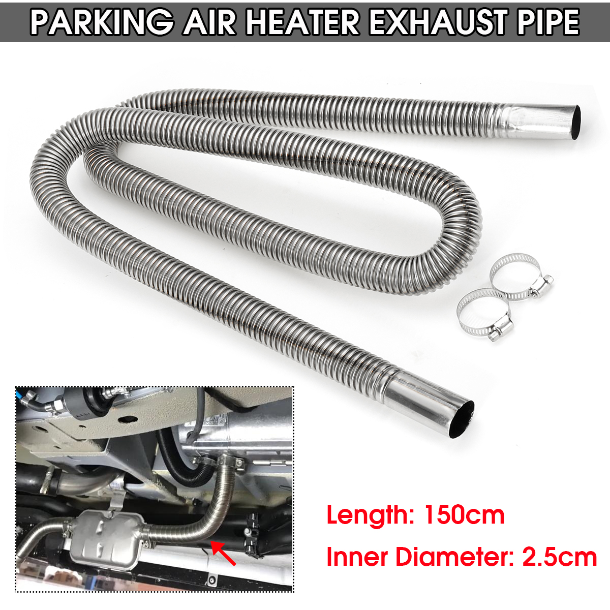 15m-Stainless-Steel-Exhaust-Pipe-Hose-Parking-Air-Heater-Tank-Diesel-Gas-Vent-1607841