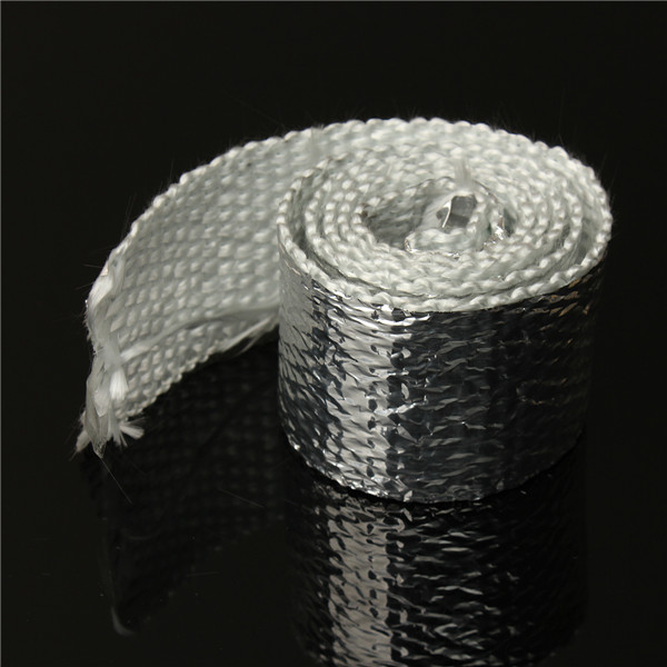 1m-Chrome-Exhaust-Thermal-Heat-Wrap-Tailpipes-Down-Pipe-Kit-Car-Motorcycle-979204