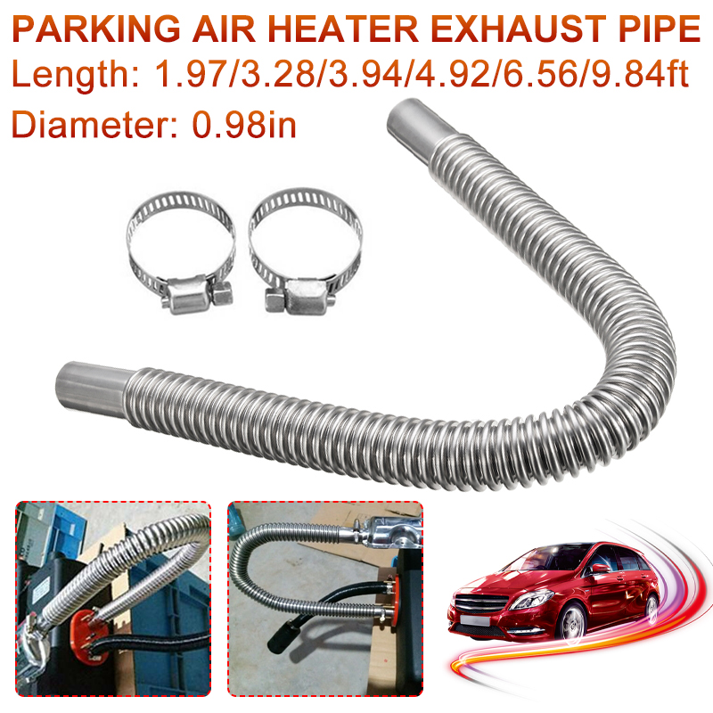2-65FT-Parking-Air-Heater-Tank-Exhaust-Pipe-Hose-Diesel-Gas-Vent-Discharge-1728294