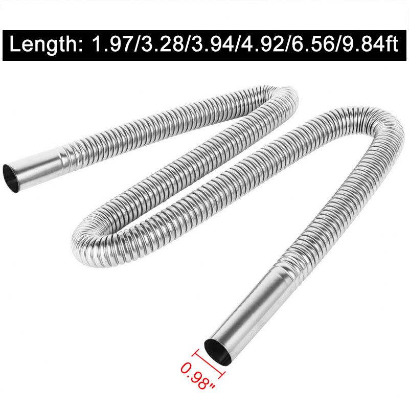 2-65FT-Parking-Air-Heater-Tank-Exhaust-Pipe-Hose-Diesel-Gas-Vent-Discharge-1728294