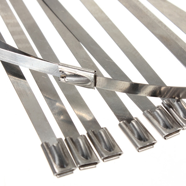 20pcs-Stainless-Steel-Exhaust-Insulating-Fiber-Glass-Wrap-Pipe-Tie-962523