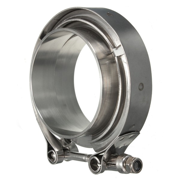 25Inch-V-Band-Clamp-with-Flanges-Turbo-Exhaust-Down-Pipe-Universal-Stainless-63mm-1009436