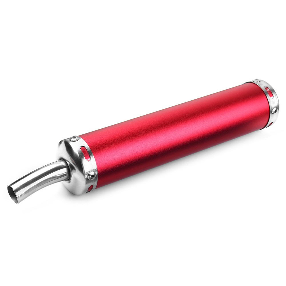 280MM-Motorcycle-Racing-Blue-Red-Exhaust-Muffler-Pipe-Silencer-2-Stroke-1327157